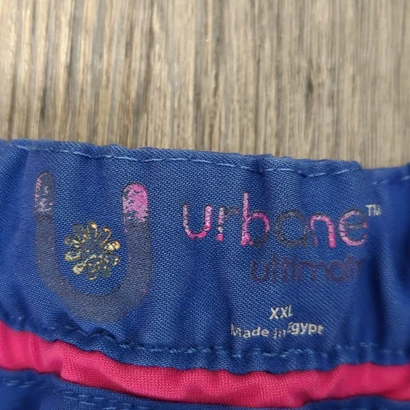 Urbane Ultimate, Women's Scrub Pants, Size XXL, Blue, Good Shape With Strings - Picture 6 of 14